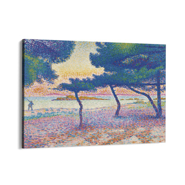 Quadro Stampa su Tela La Plage de Saint-Clair, Henri Edmond Cross - CupidoDesign