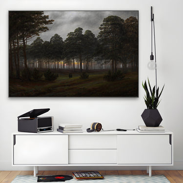 Quadro Stampa su Tela La Sera, Caspar David Friedrich - CupidoDesign