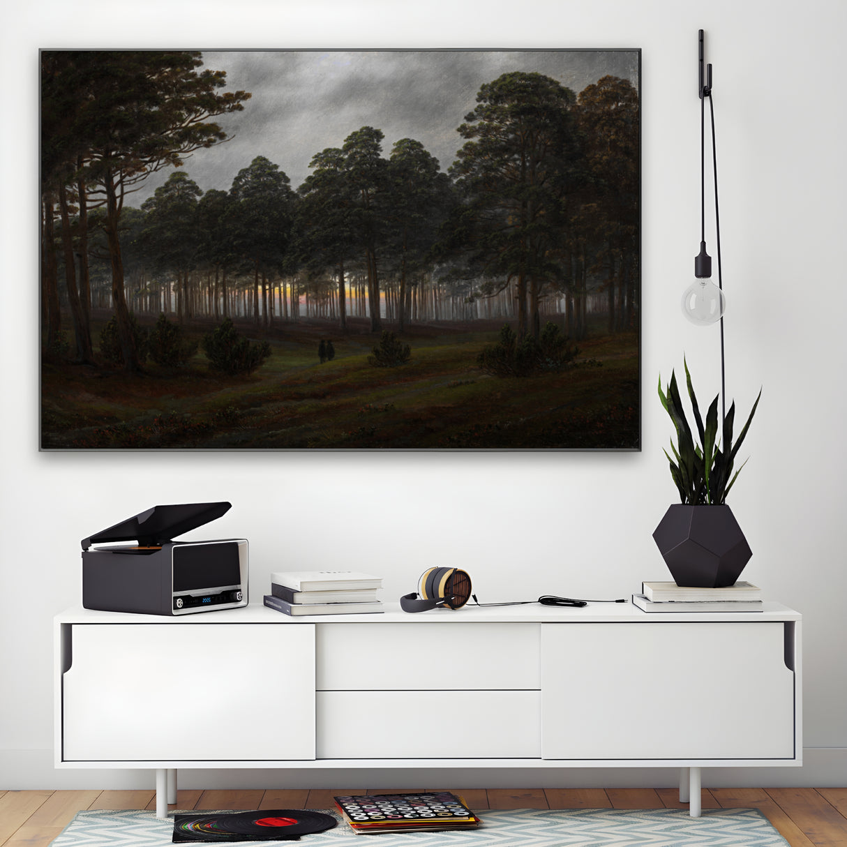 Quadro Stampa su Tela La Sera, Caspar David Friedrich - CupidoDesign