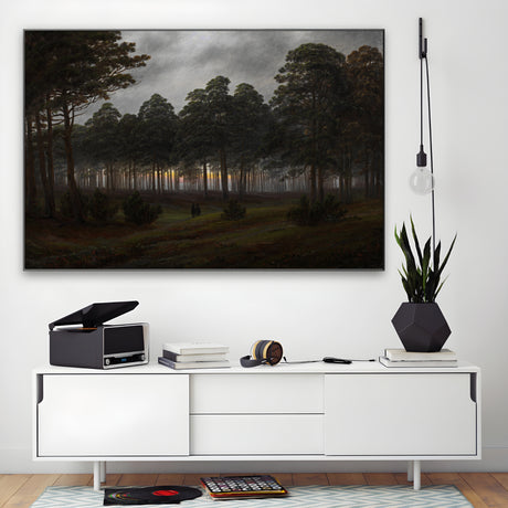 Quadro Stampa su Tela La Sera, Caspar David Friedrich - CupidoDesign