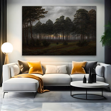 Quadro Stampa su Tela La Sera, Caspar David Friedrich - CupidoDesign
