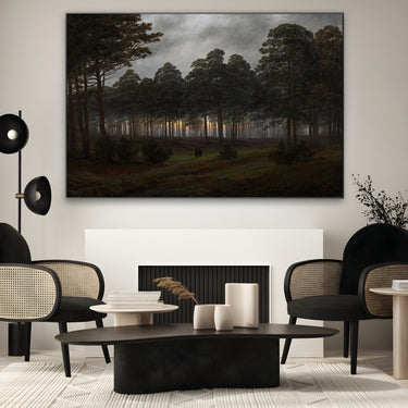 Quadro Stampa su Tela La Sera, Caspar David Friedrich - CupidoDesign