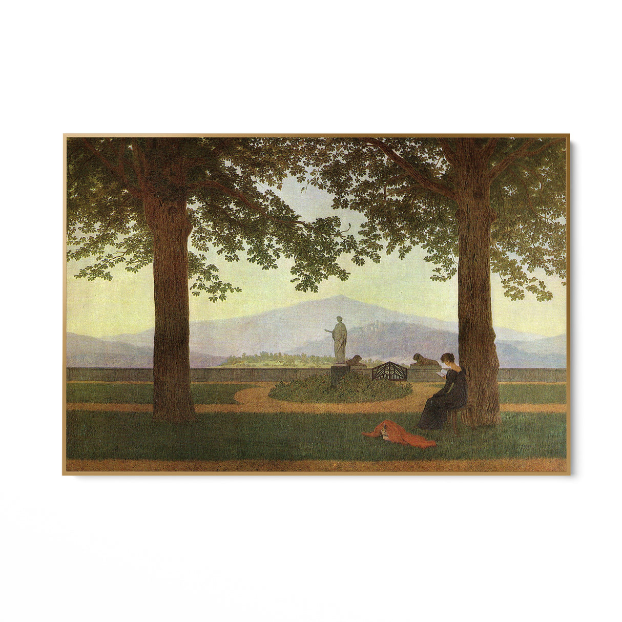 Quadro Stampa su Tela La Terrazza del Giardino, Caspar David Friedrich - CupidoDesign