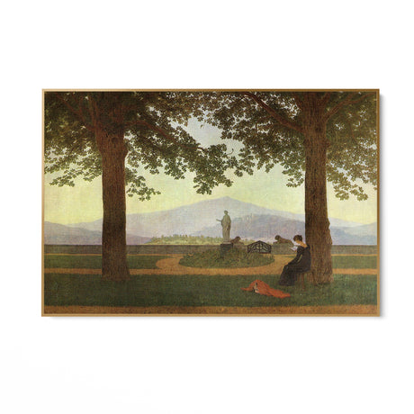 Quadro Stampa su Tela La Terrazza del Giardino, Caspar David Friedrich - CupidoDesign
