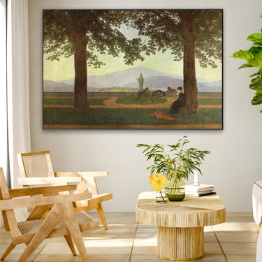 Quadro Stampa su Tela La Terrazza del Giardino, Caspar David Friedrich - CupidoDesign