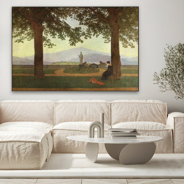 Quadro Stampa su Tela La Terrazza del Giardino, Caspar David Friedrich - CupidoDesign