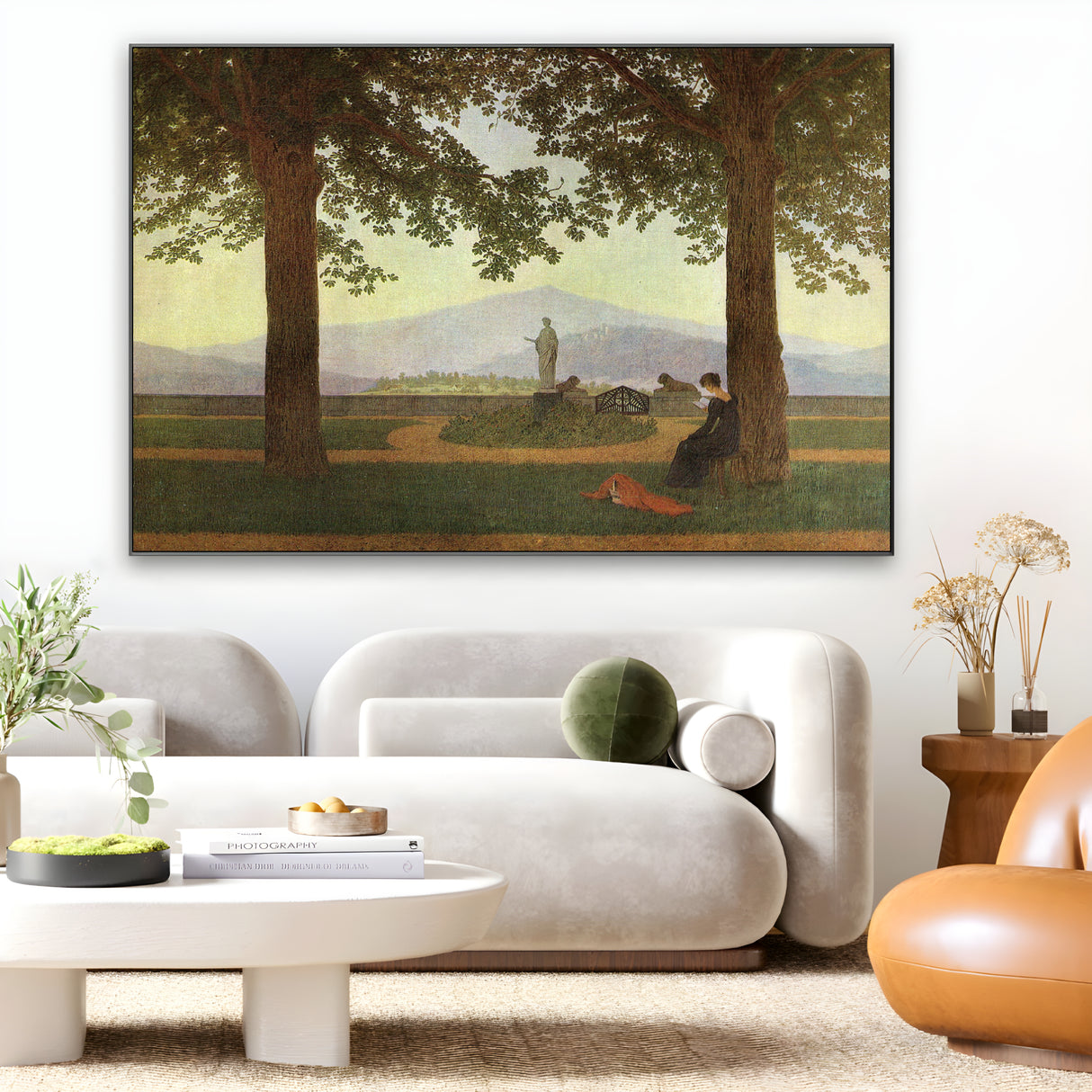 Quadro Stampa su Tela La Terrazza del Giardino, Caspar David Friedrich - CupidoDesign