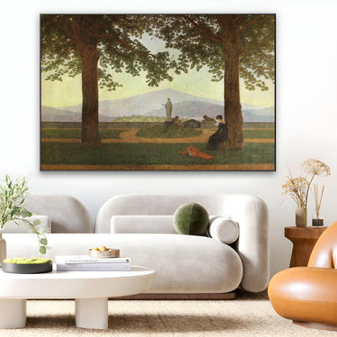 Quadro Stampa su Tela La Terrazza del Giardino, Caspar David Friedrich - CupidoDesign