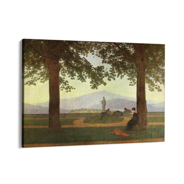 Quadro Stampa su Tela La Terrazza del Giardino, Caspar David Friedrich - CupidoDesign
