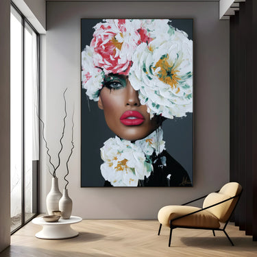 Quadro Stampa su Tela Labbra Frante - CupidoDesign
