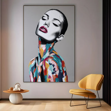 Quadro Stampa su Tela Labbra Ribelli - CupidoDesign