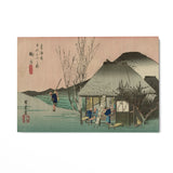 Quadro Stampa su Tela La casa del te, Utagawa Hiroshige - CupidoDesign