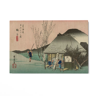 Quadro Stampa su Tela La casa del te, Utagawa Hiroshige - CupidoDesign