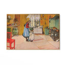 Quadro Stampa su Tela La cucina, Carl Larsson - CupidoDesign