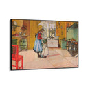 Quadro Stampa su Tela La cucina, Carl Larsson - CupidoDesign