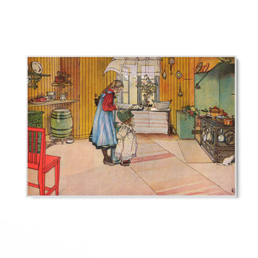 Quadro Stampa su Tela La cucina, Carl Larsson - CupidoDesign
