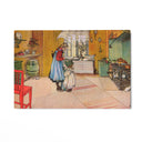 Quadro Stampa su Tela La cucina, Carl Larsson - CupidoDesign