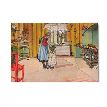 Quadro Stampa su Tela La cucina, Carl Larsson - CupidoDesign