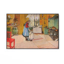 Quadro Stampa su Tela La cucina, Carl Larsson - CupidoDesign