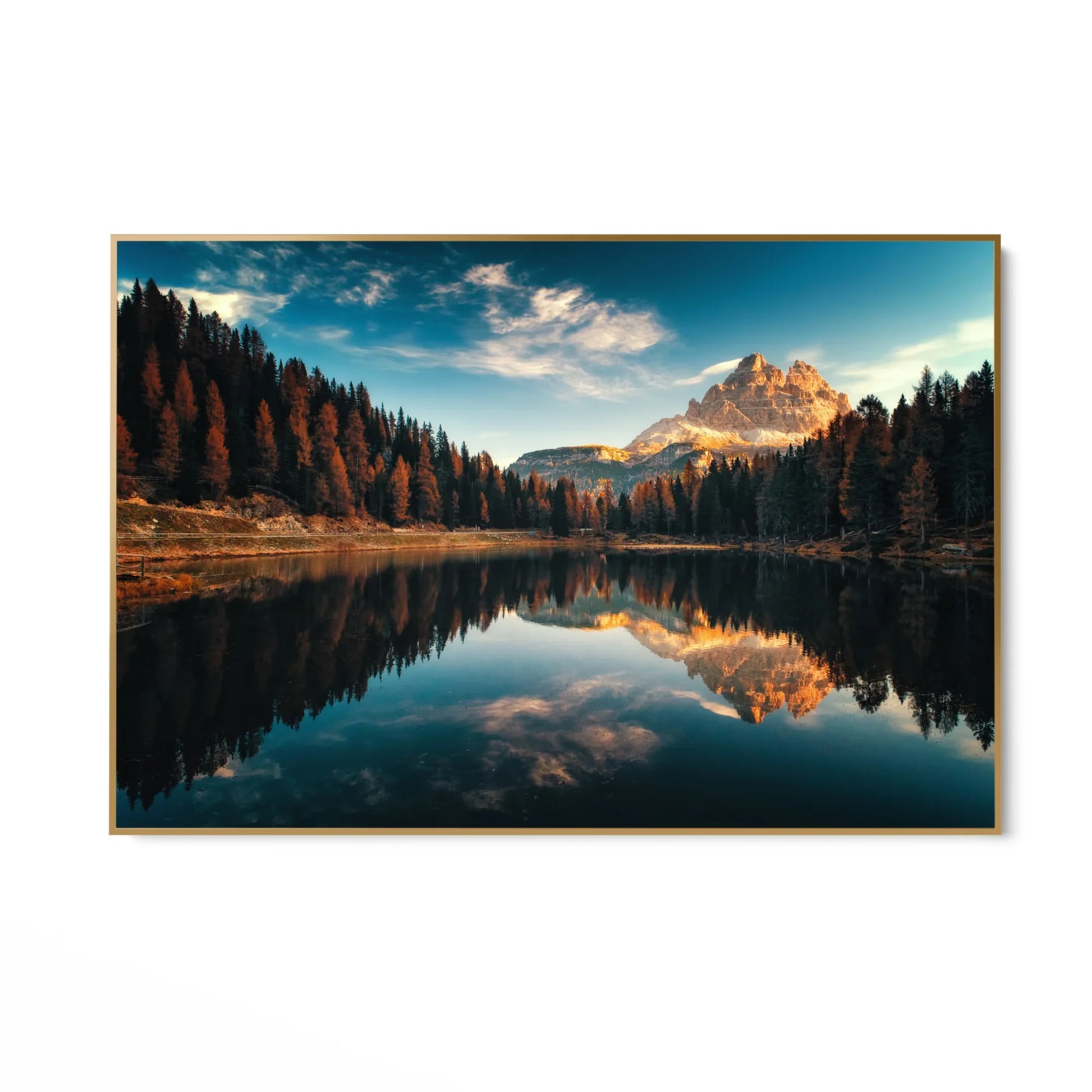 Quadro Stampa su Tela Lago Antorno, Dolomiti - CupidoDesign