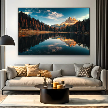 Quadro Stampa su Tela Lago Antorno, Dolomiti - CupidoDesign