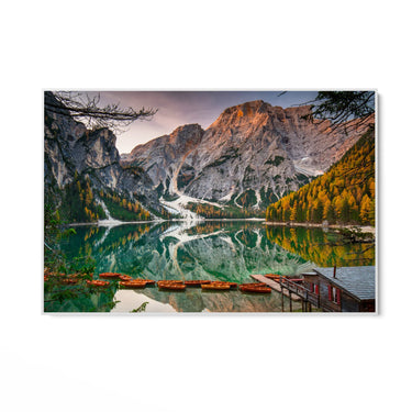 Quadro Stampa su Tela Lago di Braies - CupidoDesign