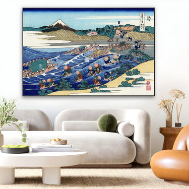 Quadro Stampa su Tela La grande onda di Kanagawa, Katsushika Hokusai - CupidoDesign