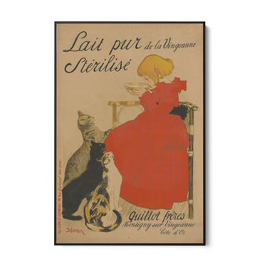 Quadro Stampa su Tela Lait pur stérilisé, Théophile Steinlen - CupidoDesign