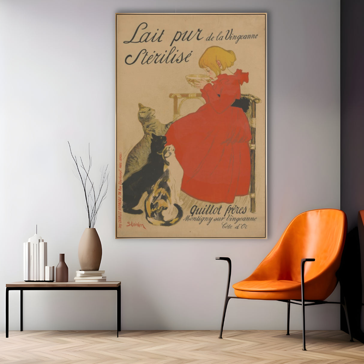 Quadro Stampa su Tela Lait pur stérilisé, Théophile Steinlen - CupidoDesign