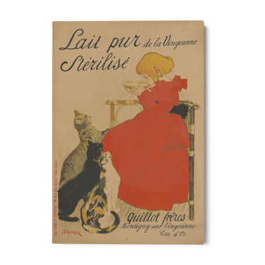 Quadro Stampa su Tela Lait pur stérilisé, Théophile Steinlen - CupidoDesign