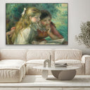 Quadro Stampa su Tela La lettura, Pierre Auguste Renoir - CupidoDesign