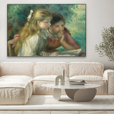 Quadro Stampa su Tela La lettura, Pierre Auguste Renoir - CupidoDesign