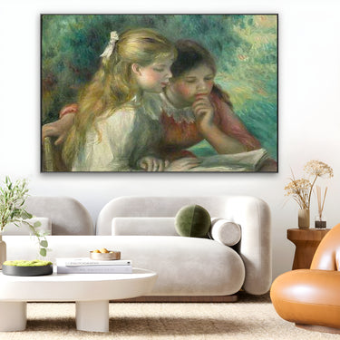Quadro Stampa su Tela La lettura, Pierre Auguste Renoir - CupidoDesign
