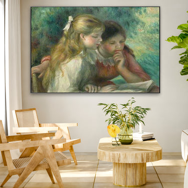 Quadro Stampa su Tela La lettura, Pierre Auguste Renoir - CupidoDesign