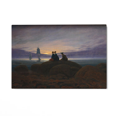 Quadro Stampa su Tela La luna sorge dal mar, Caspar David Friedrich - CupidoDesign