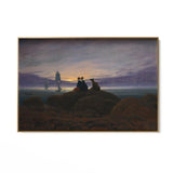 Quadro Stampa su Tela La luna sorge dal mar, Caspar David Friedrich - CupidoDesign