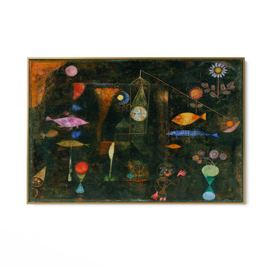 Quadro Stampa su Tela La magia dei pesci, Paul Klee - CupidoDesign