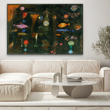 Quadro Stampa su Tela La magia dei pesci, Paul Klee - CupidoDesign