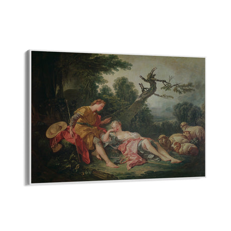 Quadro Stampa su Tela La pastorella addormentata, François Boucher - CupidoDesign