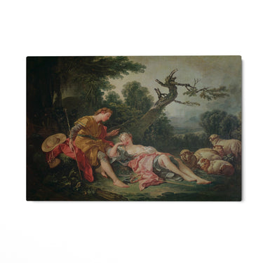 Quadro Stampa su Tela La pastorella addormentata, François Boucher - CupidoDesign