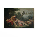 Quadro Stampa su Tela La pastorella addormentata, François Boucher - CupidoDesign