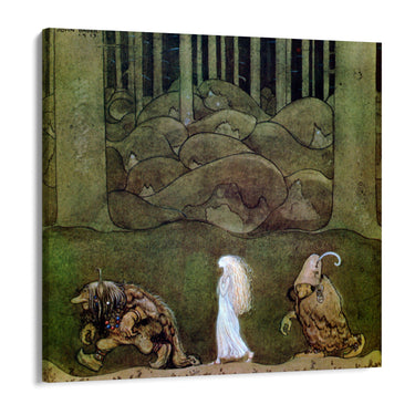 Quadro Stampa su Tela La principessa e i troll, John Bauer - CupidoDesign