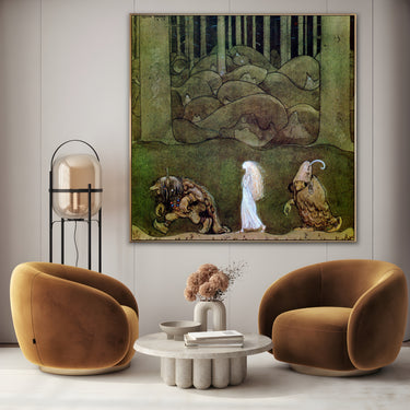 Quadro Stampa su Tela La principessa e i troll, John Bauer - CupidoDesign