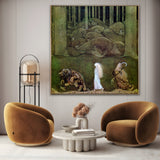 Quadro Stampa su Tela La principessa e i troll, John Bauer - CupidoDesign