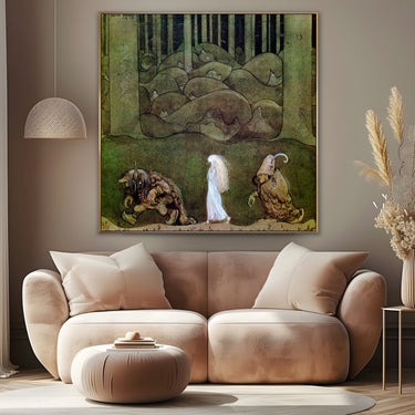 Quadro Stampa su Tela La principessa e i troll, John Bauer - CupidoDesign
