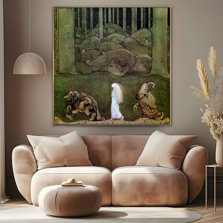 Quadro Stampa su Tela La principessa e i troll, John Bauer - CupidoDesign