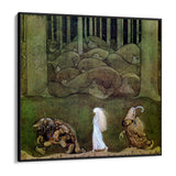 Quadro Stampa su Tela La principessa e i troll, John Bauer - CupidoDesign