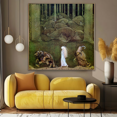 Quadro Stampa su Tela La principessa e i troll, John Bauer - CupidoDesign