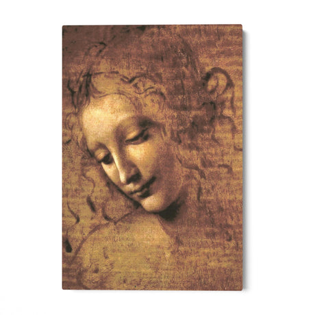 Quadro Stampa su Tela La Scapigliata, Leonardo da Vinci - CupidoDesign