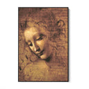 Quadro Stampa su Tela La Scapigliata, Leonardo da Vinci - CupidoDesign